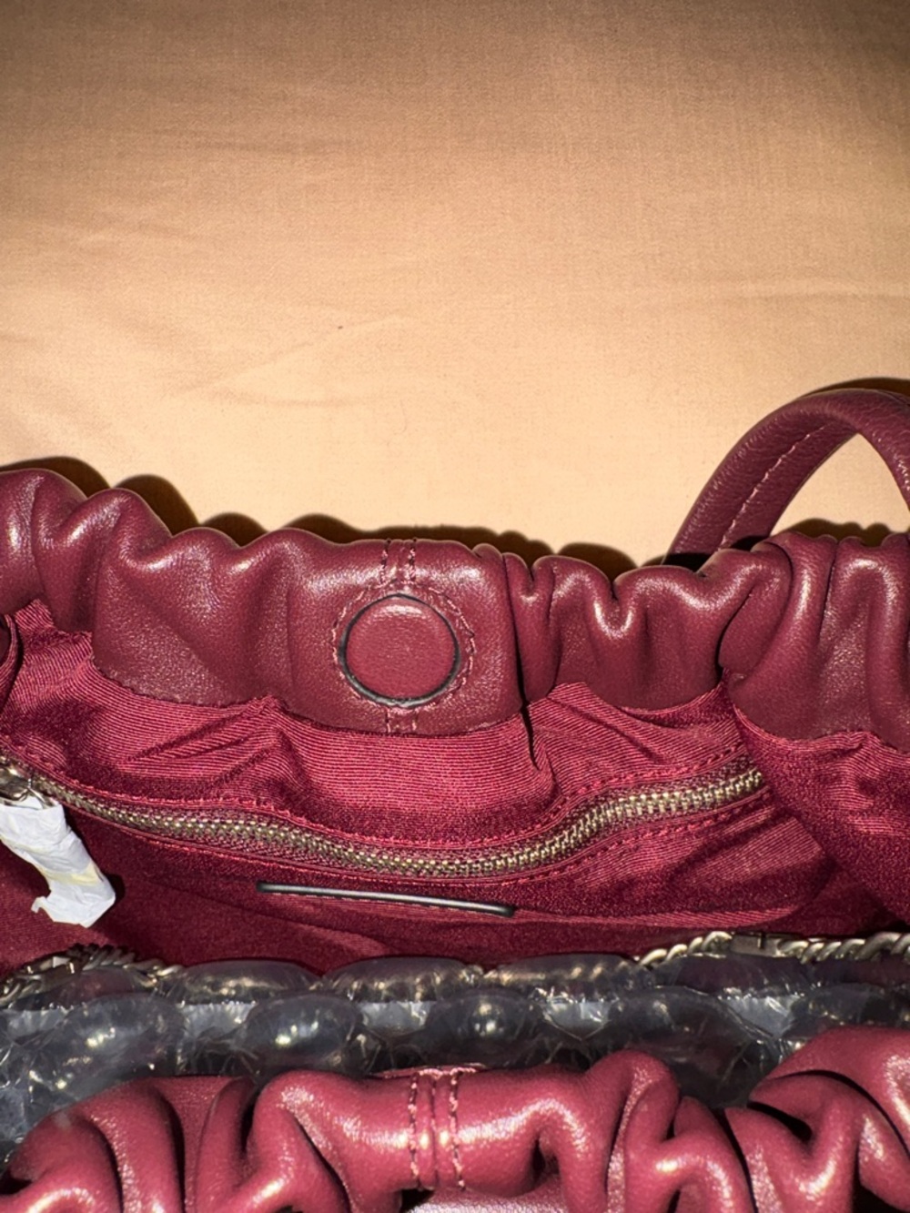 Marc Jacobs THE CRISTINA TOTE Dark Plum Leather NWY - Picture 9 of 10